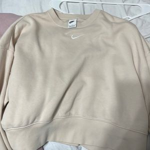 cropped nike crewneck
